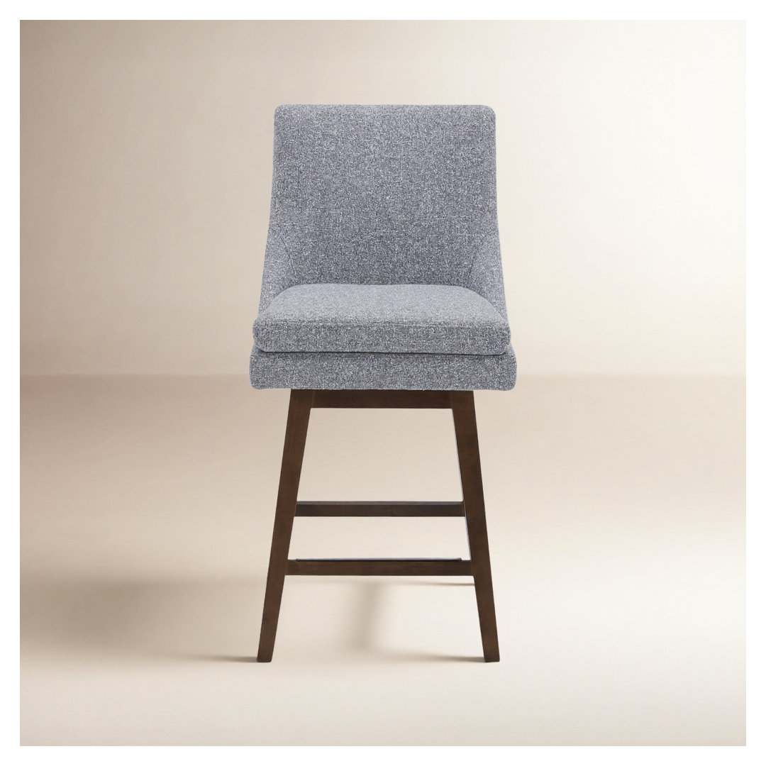 Zahara 26" Upholstered Swivel Counter Stool